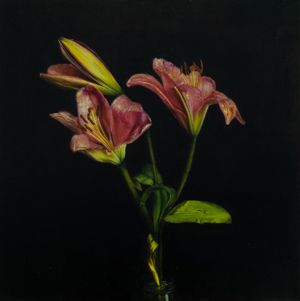 The-last-flower-2020-40-X40-cm-oil-on-board